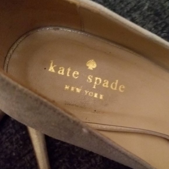 Kate Spade 7 Gina Butterfly Gold Shimmer Heels - Picture 7 of 7